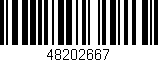 Código de barras (EAN, GTIN, SKU, ISBN): '48202667'