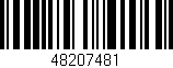 Código de barras (EAN, GTIN, SKU, ISBN): '48207481'