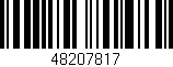 Código de barras (EAN, GTIN, SKU, ISBN): '48207817'