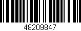 Código de barras (EAN, GTIN, SKU, ISBN): '48209847'