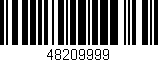 Código de barras (EAN, GTIN, SKU, ISBN): '48209999'