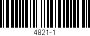Código de barras (EAN, GTIN, SKU, ISBN): '4821-1'
