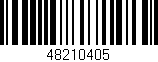 Código de barras (EAN, GTIN, SKU, ISBN): '48210405'