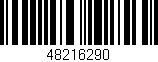 Código de barras (EAN, GTIN, SKU, ISBN): '48216290'