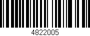 Código de barras (EAN, GTIN, SKU, ISBN): '4822005'