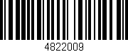 Código de barras (EAN, GTIN, SKU, ISBN): '4822009'