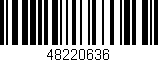 Código de barras (EAN, GTIN, SKU, ISBN): '48220636'