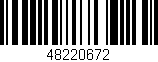 Código de barras (EAN, GTIN, SKU, ISBN): '48220672'