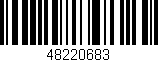 Código de barras (EAN, GTIN, SKU, ISBN): '48220683'