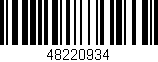 Código de barras (EAN, GTIN, SKU, ISBN): '48220934'