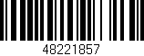 Código de barras (EAN, GTIN, SKU, ISBN): '48221857'