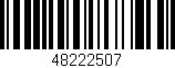 Código de barras (EAN, GTIN, SKU, ISBN): '48222507'