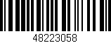 Código de barras (EAN, GTIN, SKU, ISBN): '48223058'