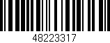 Código de barras (EAN, GTIN, SKU, ISBN): '48223317'