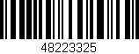 Código de barras (EAN, GTIN, SKU, ISBN): '48223325'
