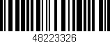 Código de barras (EAN, GTIN, SKU, ISBN): '48223326'