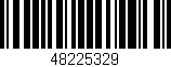 Código de barras (EAN, GTIN, SKU, ISBN): '48225329'