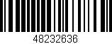 Código de barras (EAN, GTIN, SKU, ISBN): '48232636'