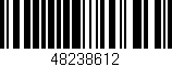 Código de barras (EAN, GTIN, SKU, ISBN): '48238612'