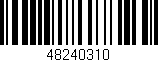 Código de barras (EAN, GTIN, SKU, ISBN): '48240310'