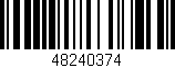 Código de barras (EAN, GTIN, SKU, ISBN): '48240374'