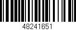 Código de barras (EAN, GTIN, SKU, ISBN): '48241651'