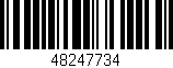 Código de barras (EAN, GTIN, SKU, ISBN): '48247734'