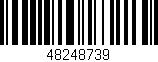 Código de barras (EAN, GTIN, SKU, ISBN): '48248739'