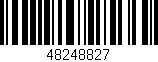 Código de barras (EAN, GTIN, SKU, ISBN): '48248827'