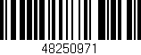Código de barras (EAN, GTIN, SKU, ISBN): '48250971'