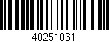 Código de barras (EAN, GTIN, SKU, ISBN): '48251061'