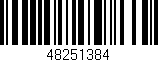 Código de barras (EAN, GTIN, SKU, ISBN): '48251384'