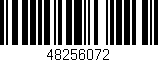 Código de barras (EAN, GTIN, SKU, ISBN): '48256072'
