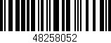 Código de barras (EAN, GTIN, SKU, ISBN): '48258052'
