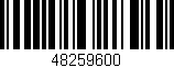 Código de barras (EAN, GTIN, SKU, ISBN): '48259600'