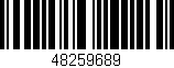 Código de barras (EAN, GTIN, SKU, ISBN): '48259689'