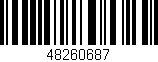 Código de barras (EAN, GTIN, SKU, ISBN): '48260687'