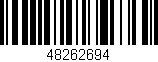 Código de barras (EAN, GTIN, SKU, ISBN): '48262694'