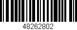 Código de barras (EAN, GTIN, SKU, ISBN): '48262802'