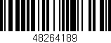 Código de barras (EAN, GTIN, SKU, ISBN): '48264189'