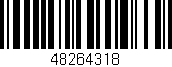 Código de barras (EAN, GTIN, SKU, ISBN): '48264318'