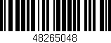 Código de barras (EAN, GTIN, SKU, ISBN): '48265048'