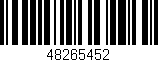 Código de barras (EAN, GTIN, SKU, ISBN): '48265452'