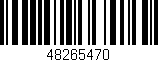Código de barras (EAN, GTIN, SKU, ISBN): '48265470'