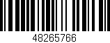 Código de barras (EAN, GTIN, SKU, ISBN): '48265766'