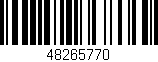 Código de barras (EAN, GTIN, SKU, ISBN): '48265770'