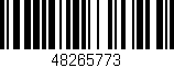 Código de barras (EAN, GTIN, SKU, ISBN): '48265773'