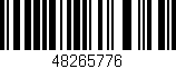 Código de barras (EAN, GTIN, SKU, ISBN): '48265776'