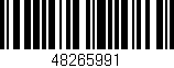 Código de barras (EAN, GTIN, SKU, ISBN): '48265991'