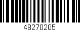 Código de barras (EAN, GTIN, SKU, ISBN): '48270205'